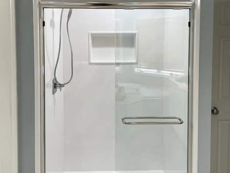 A finished Bathroom Brad shower remodel in Las Vegas